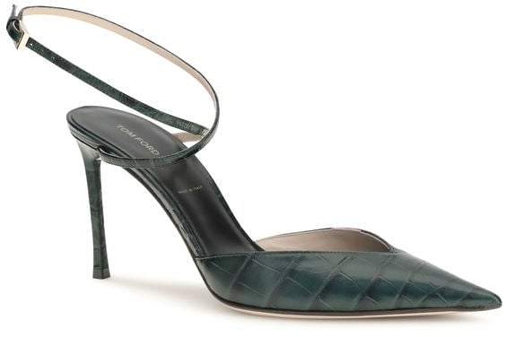 Tom Ford Bicolor Goatskin High Heel Pumps