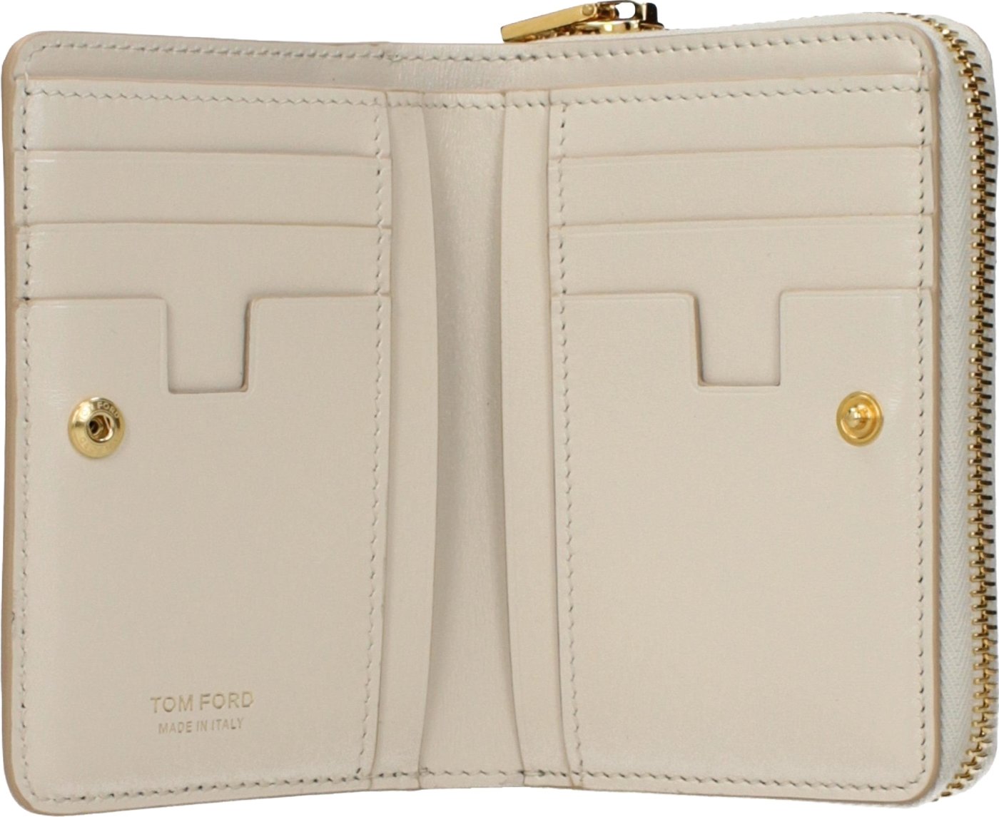 Tom Ford Beige Leather Wallet