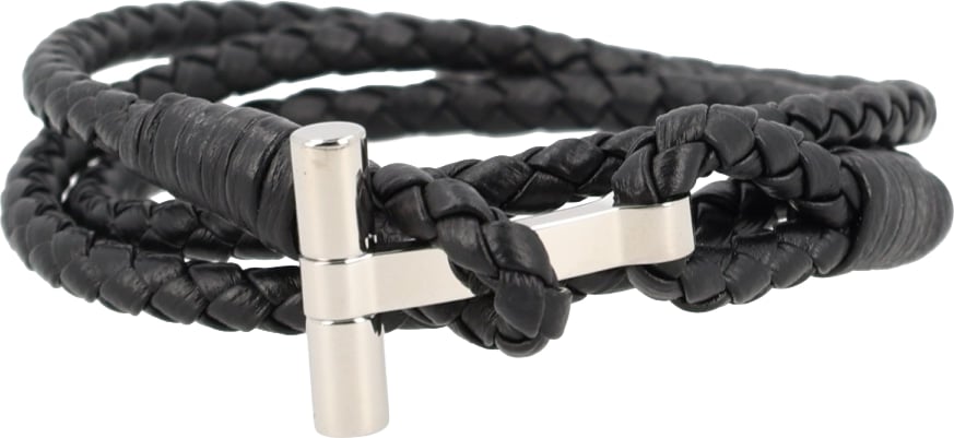 BRACCIALE IN PELLE INTRECCIATA