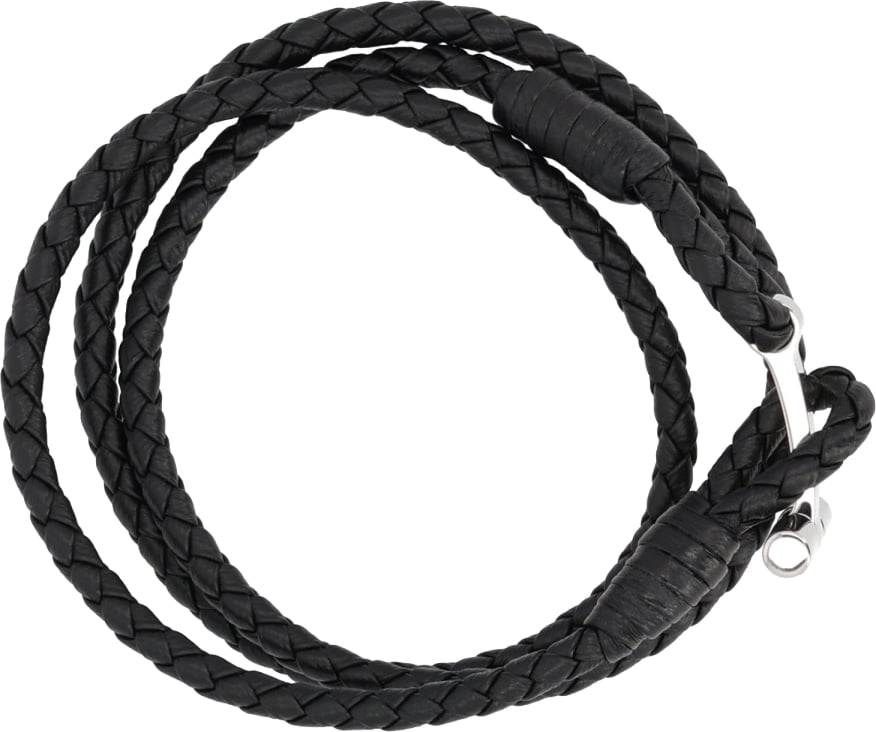 BRACCIALE IN PELLE INTRECCIATA
