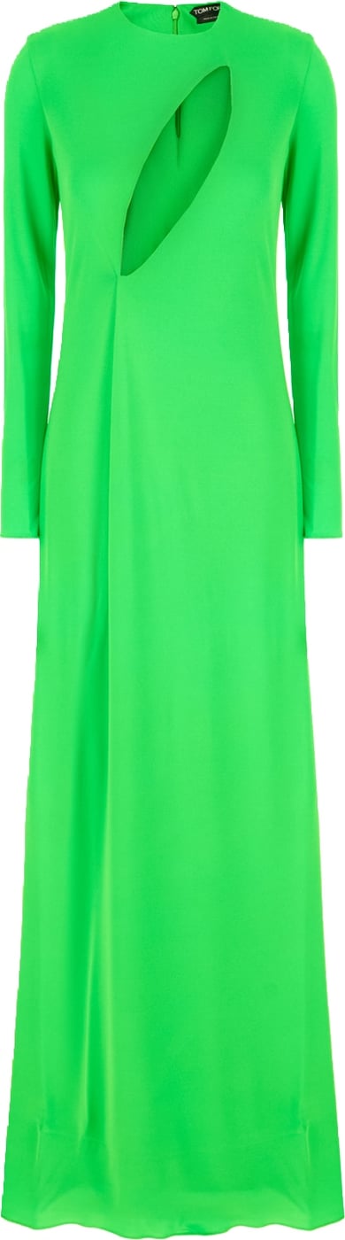 Tom Ford Fluo green viscose long dress