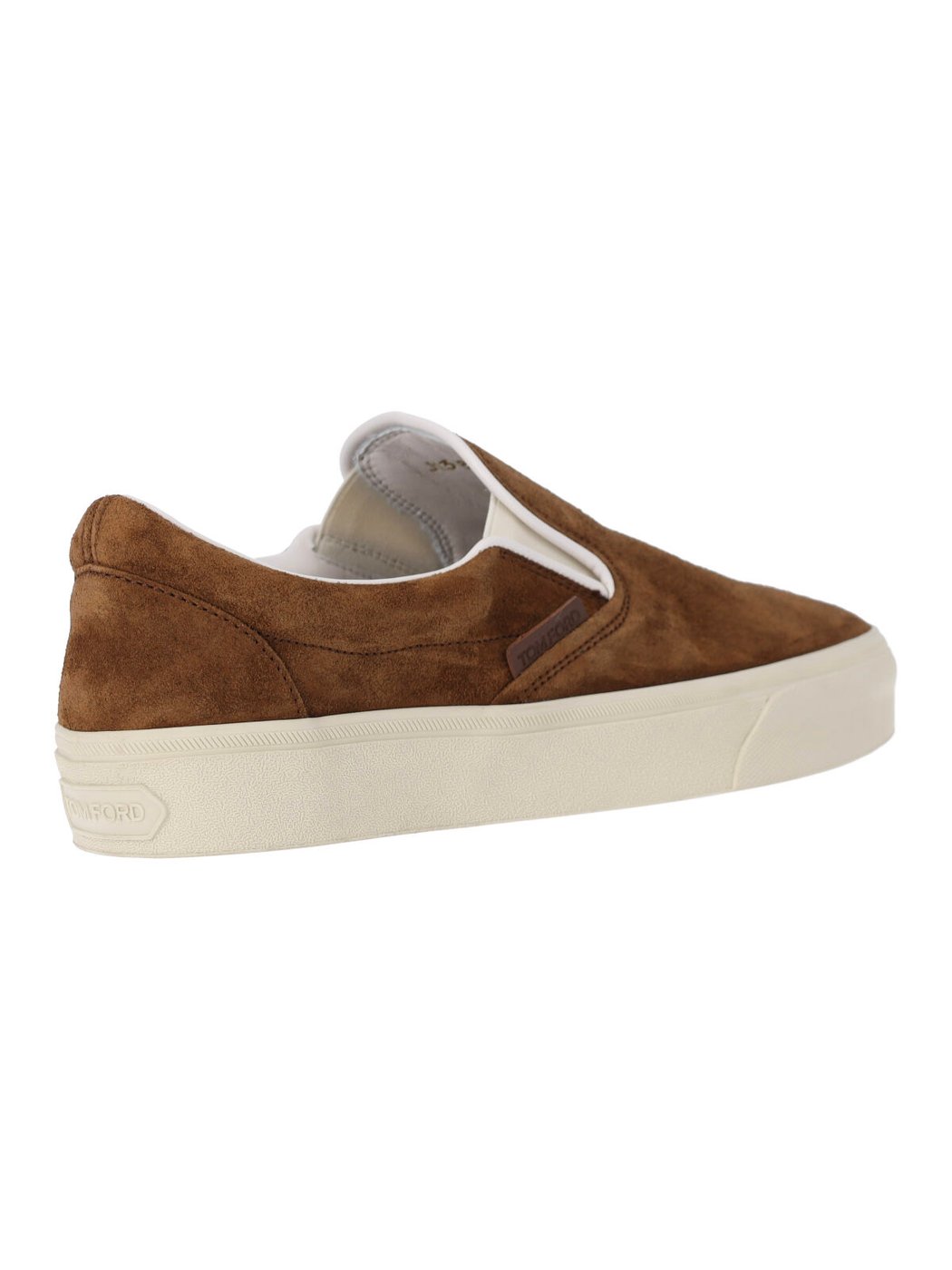 Slip-On Sneakers with Rich Brown Suede