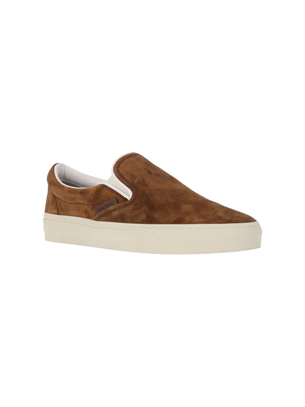 Slip-On Sneakers with Rich Brown Suede