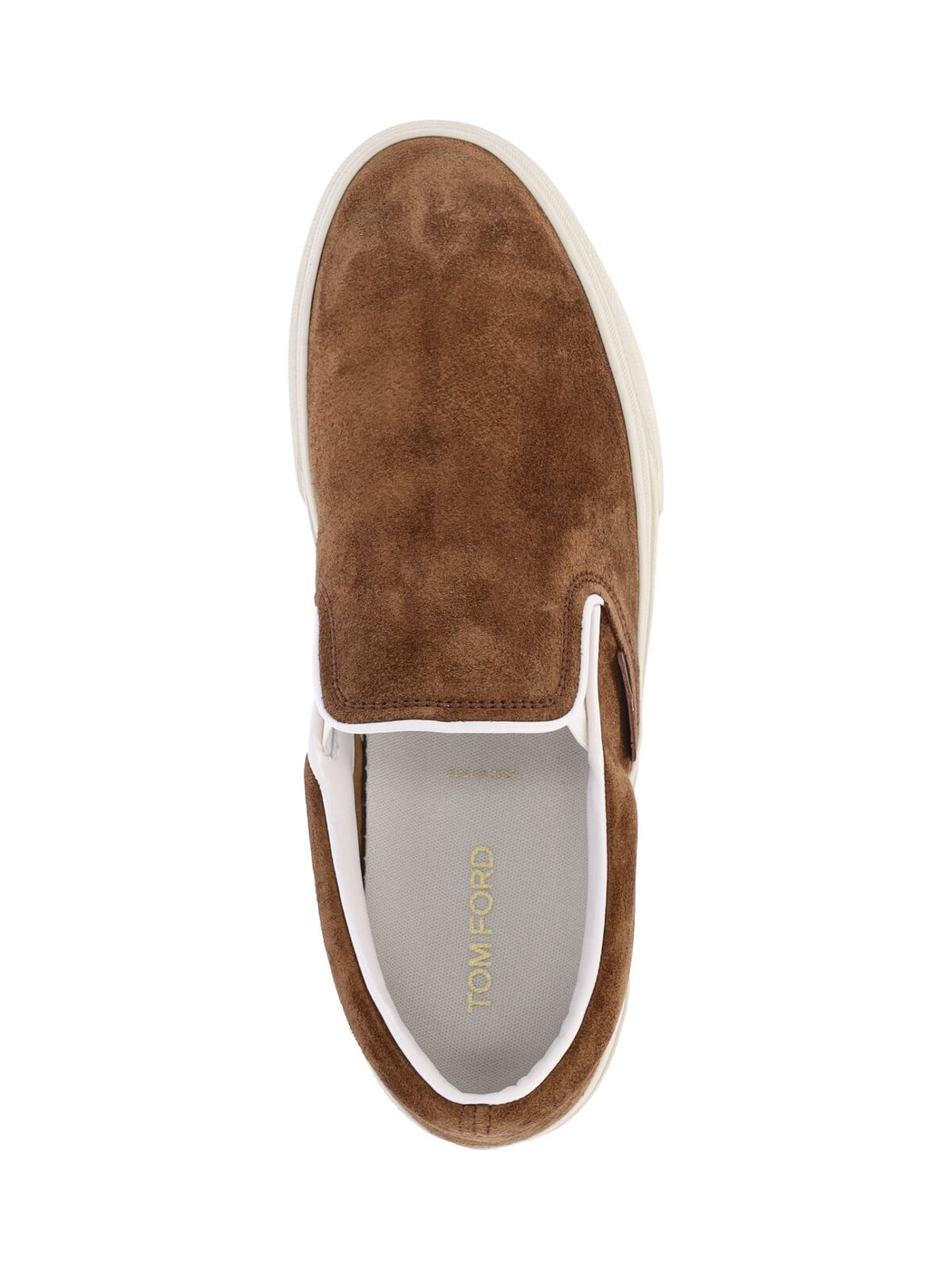Slip-On Sneakers with Rich Brown Suede