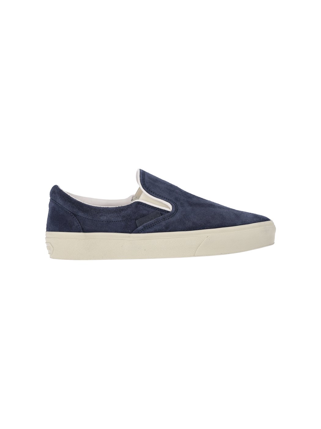 Suede Slip-On Sneakers with Elastic Side Panels