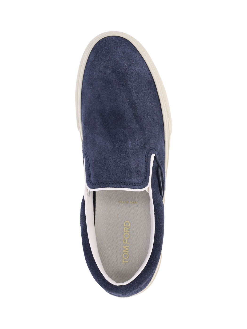 Suede Slip-On Sneakers with Elastic Side Panels