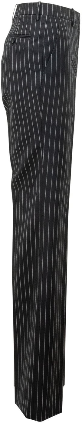 Pantaloni Straight Boyfriend Gessati