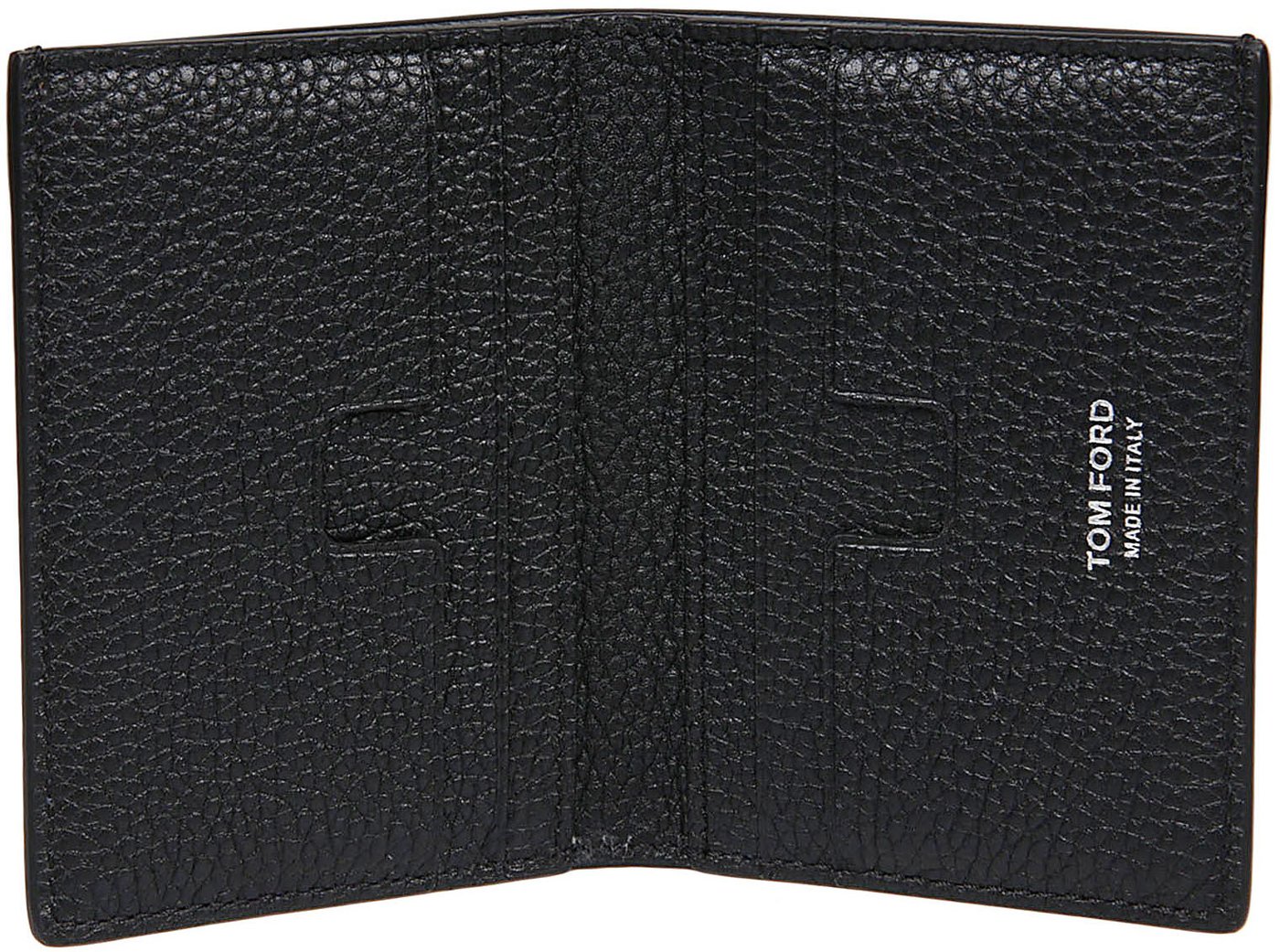 T Line Folding Credit Card Holder Black