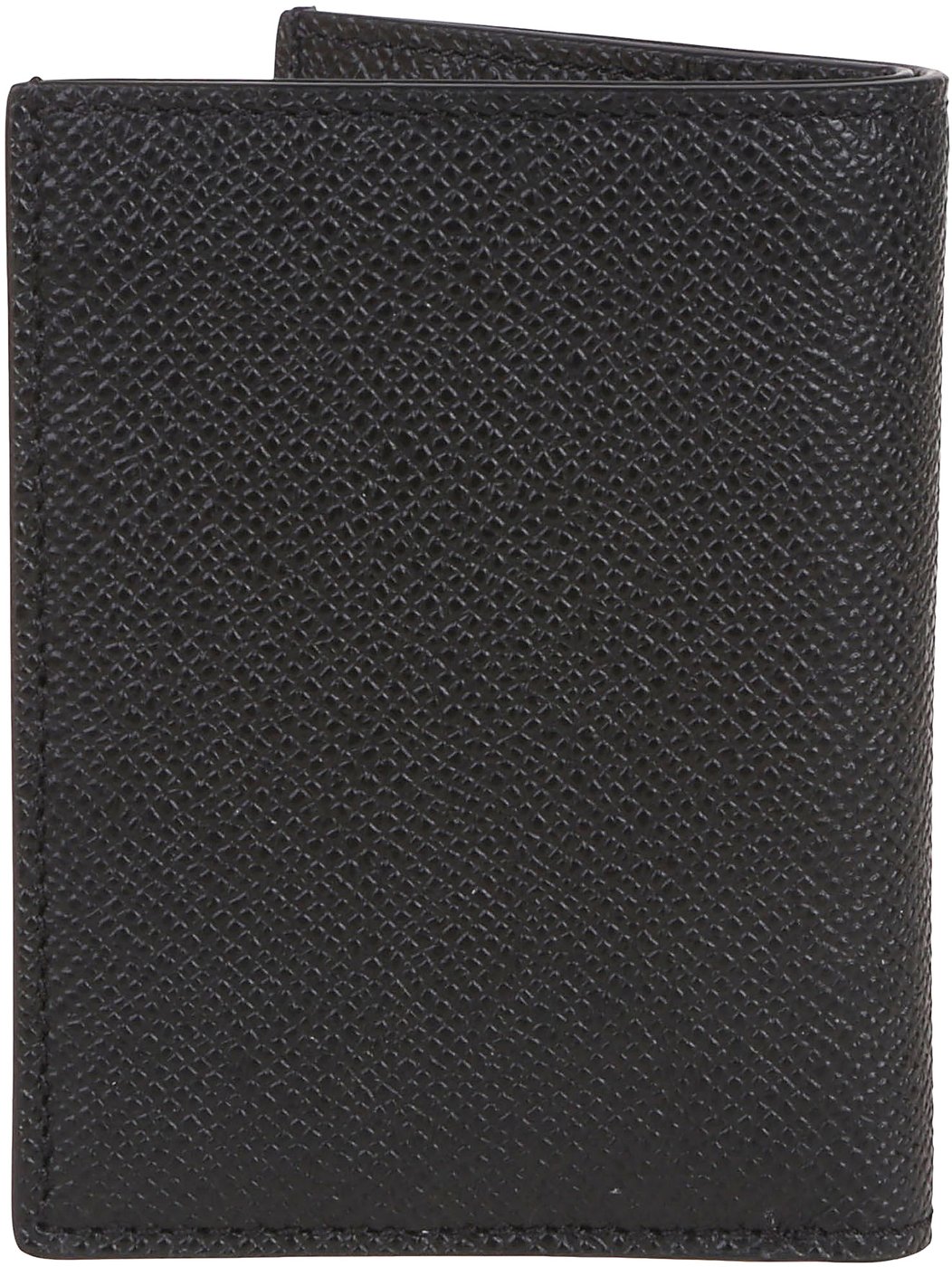 T Line Logo Plaque Folding Credit Card Holder Black