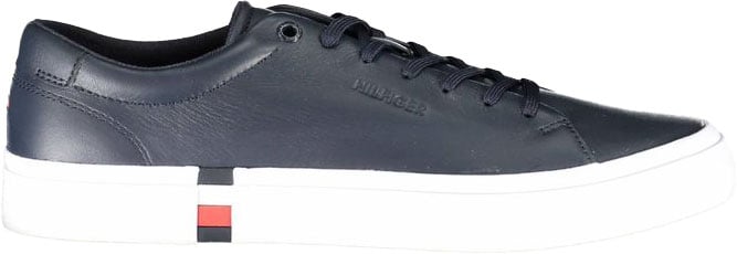 Tommy Hilfiger Blue Leather Men Sneaker
