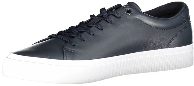 Tommy Hilfiger Blue Leather Men Sneaker
