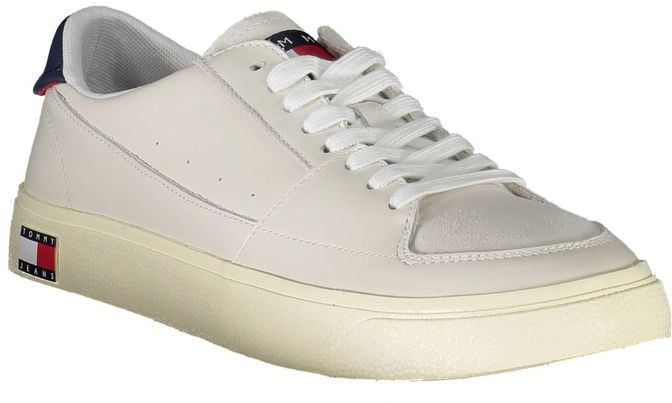 Tommy Hilfiger White Leather Men Sneaker