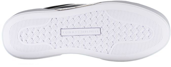 Tommy Hilfiger Black Leather Women Sneaker