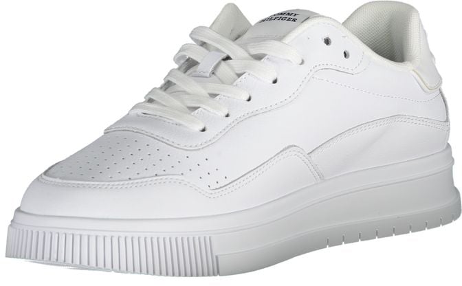Tommy Hilfiger White Leather Men Sneaker