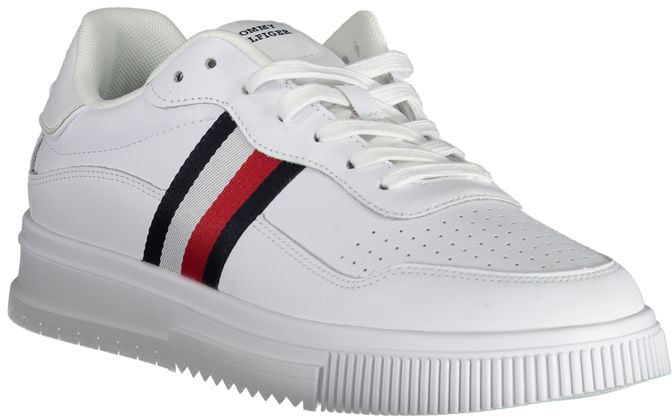 Tommy Hilfiger White Leather Men Sneaker