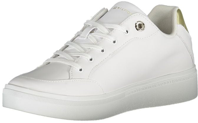 Tommy Hilfiger White Polyurethane Women Sneaker