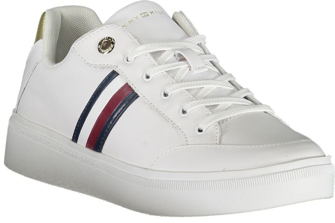 Tommy Hilfiger White Polyurethane Women Sneaker