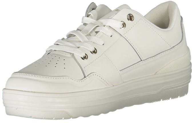 Tommy Hilfiger White Leather Women Sneaker