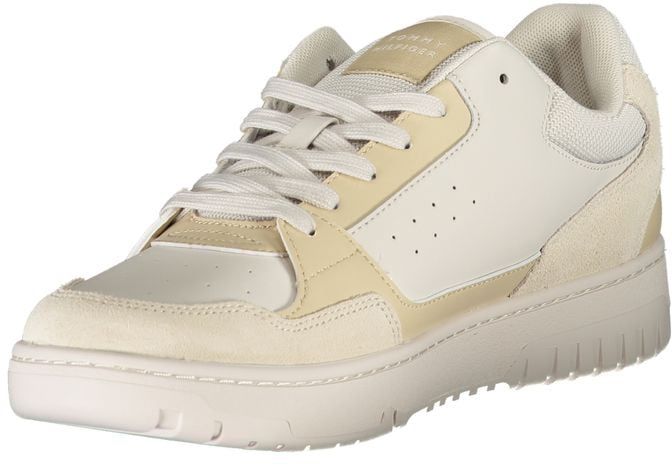 Tommy Hilfiger Beige Polyurethane Men Sneaker