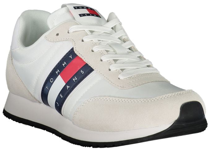 Tommy Hilfiger Bianco Polyester Men Sneaker