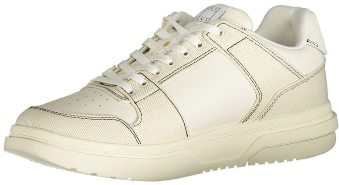 Tommy Hilfiger White Polyurethane Men Sneaker
