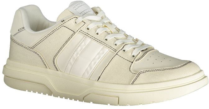 Tommy Hilfiger White Polyurethane Men Sneaker