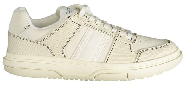 Tommy Hilfiger White Polyurethane Men Sneaker
