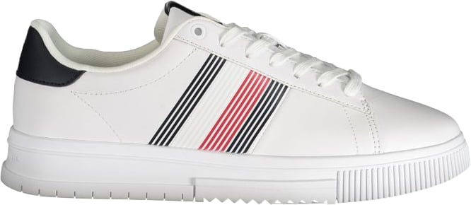 Tommy Hilfiger White Polyurethane Men Sneaker