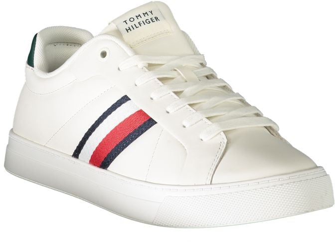 Tommy Hilfiger White Leather Men Sneaker