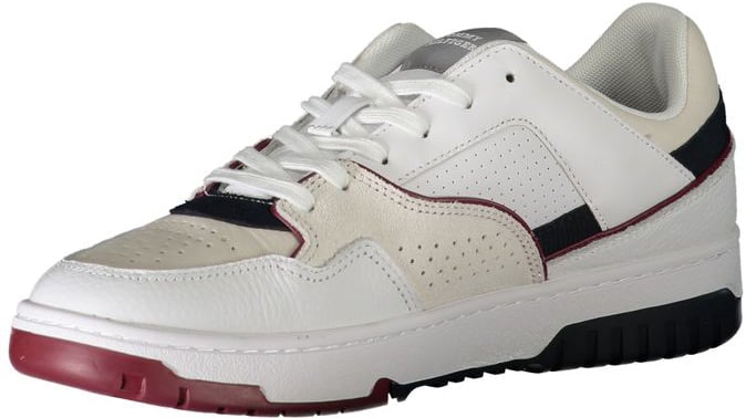 Tommy Hilfiger Bianco Polyurethane Men Sneaker