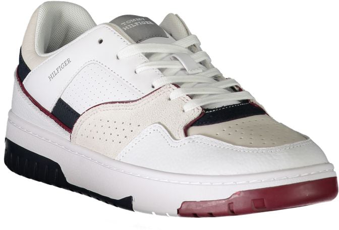 Tommy Hilfiger Bianco Polyurethane Men Sneaker