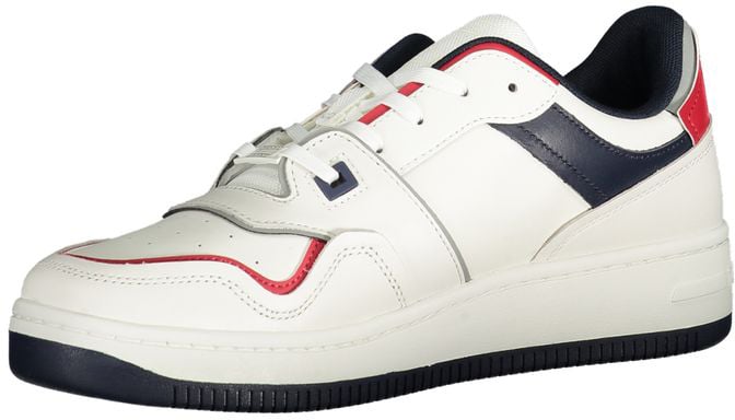 Tommy Hilfiger Bianco Polyurethane Men Sneaker