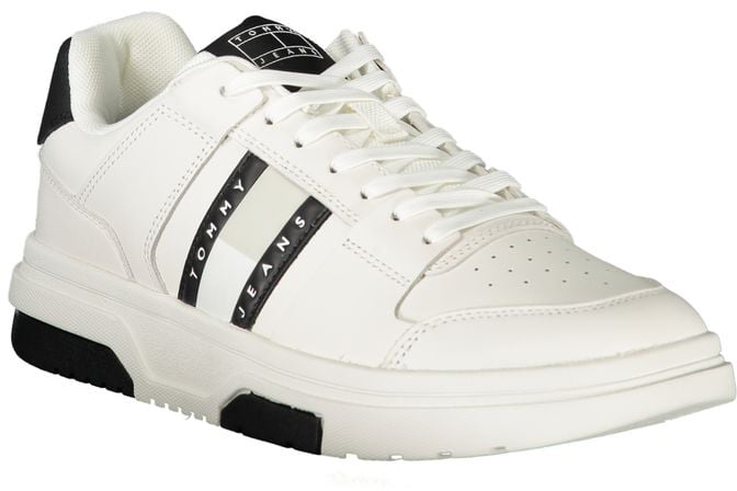 Tommy Hilfiger Bianco Polyurethane Men Sneaker