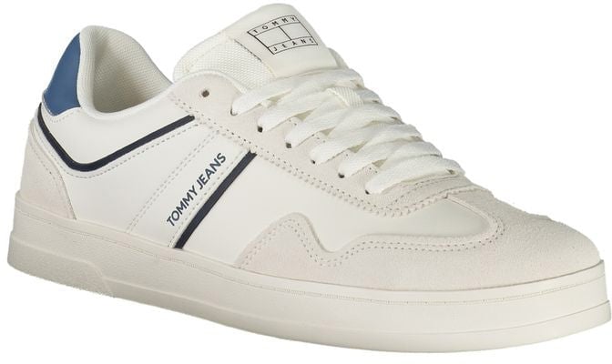 Tommy Hilfiger White Polyurethane Men's Sneaker