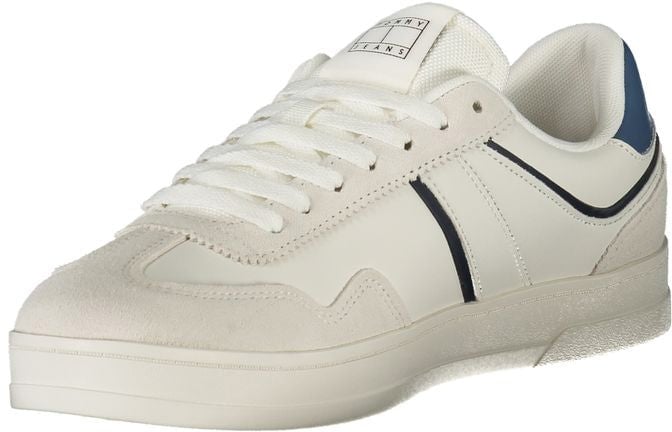 Tommy Hilfiger White Polyurethane Men's Sneaker
