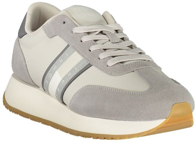 Tommy Hilfiger Grigio Polyurethane Men Sneaker
