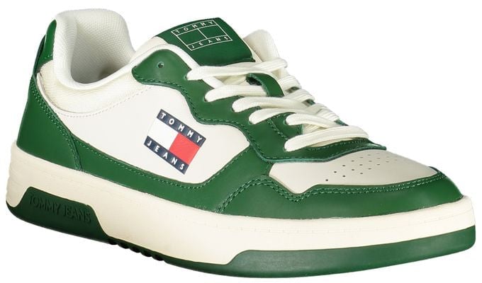 Tommy Hilfiger White Polyurethane Men Sneaker