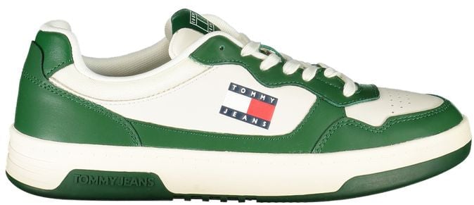 Tommy Hilfiger White Polyurethane Men Sneaker