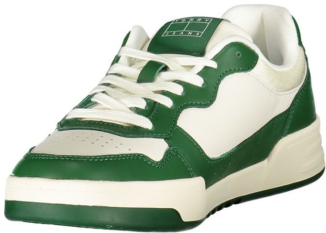 Tommy Hilfiger White Polyurethane Men Sneaker