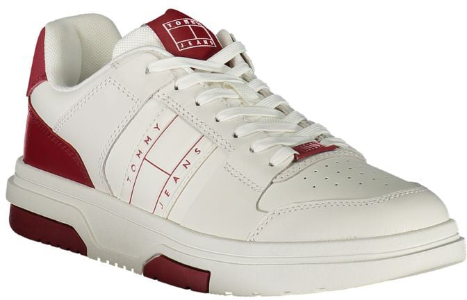 Tommy Hilfiger Red Polyurethane Men's Sneaker