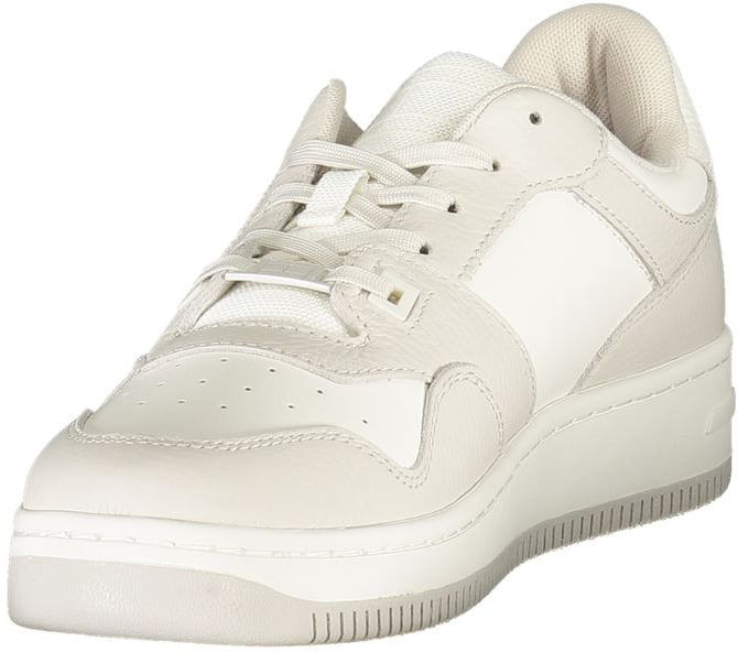 Tommy Hilfiger White Polyurethane Men Sneaker