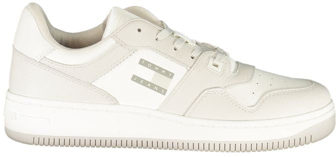 Tommy Hilfiger White Polyurethane Men Sneaker
