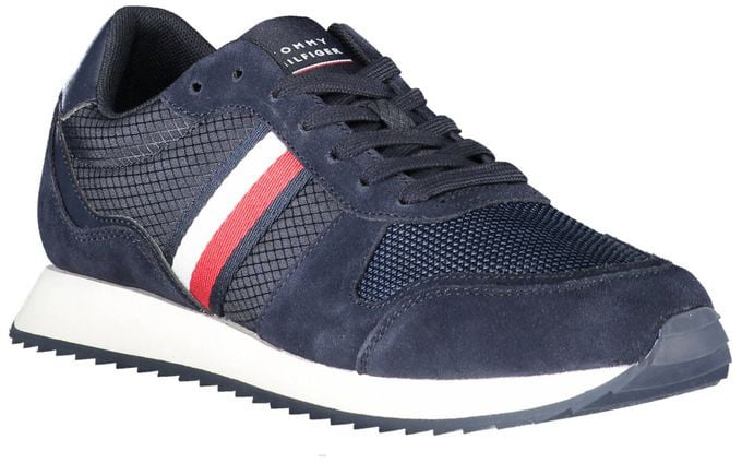 Tommy Hilfiger Blue Polyester Men Sneaker