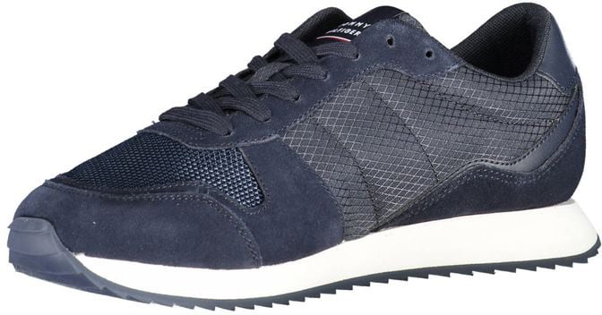 Tommy Hilfiger Blue Polyester Men Sneaker