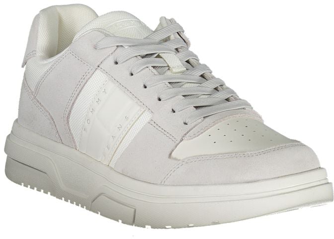 Tommy Hilfiger White Polyurethane Men Sneaker