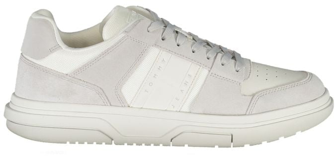 Tommy Hilfiger White Polyurethane Men Sneaker