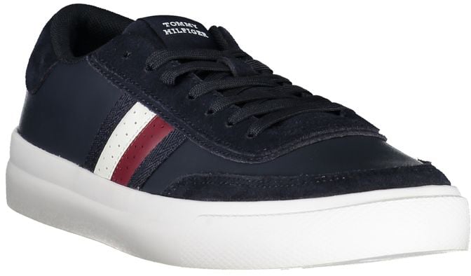 Tommy Hilfiger Blue Leather Men Sneaker