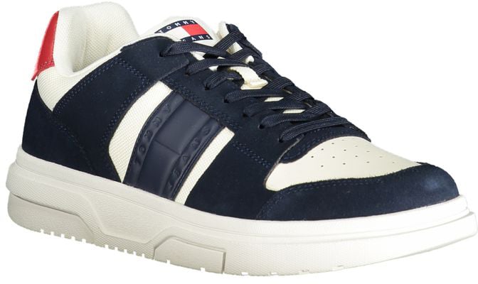 Tommy Hilfiger Blue Leather Men Sneaker