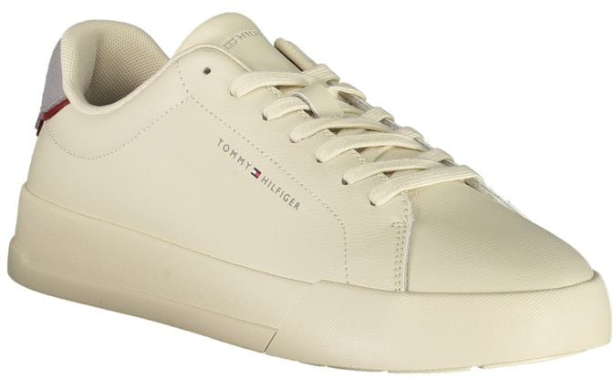 Tommy Hilfiger Beige Polyurethane Men Sneaker