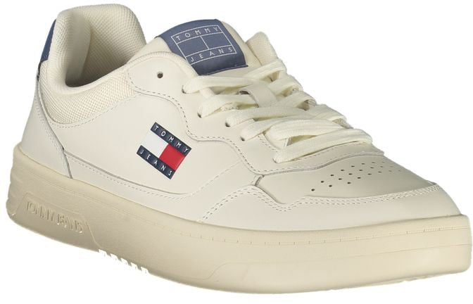 Tommy Hilfiger Bianco Polyurethane Men Sneaker
